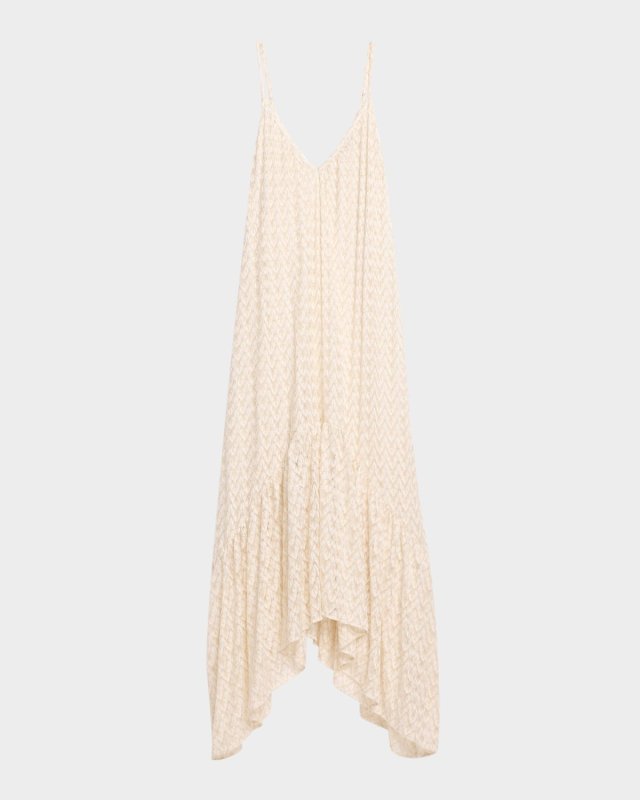 Anya Metallic Zig-Zag Maxi Dress